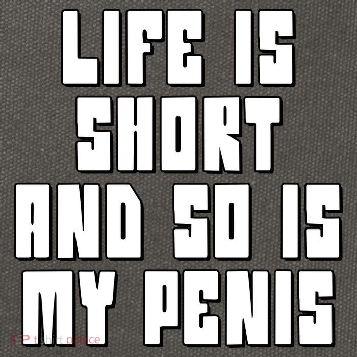 Life Is Short And So Is My Penis Humor Cotton Canvas Backpack