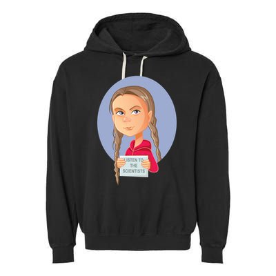 Listen To The Scientists Garment-Dyed Fleece Hoodie