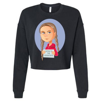 Listen To The Scientists Cropped Pullover Crew