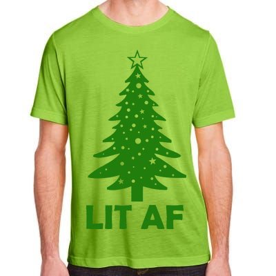 Lit AF Christmas Tree Adult ChromaSoft Performance T-Shirt