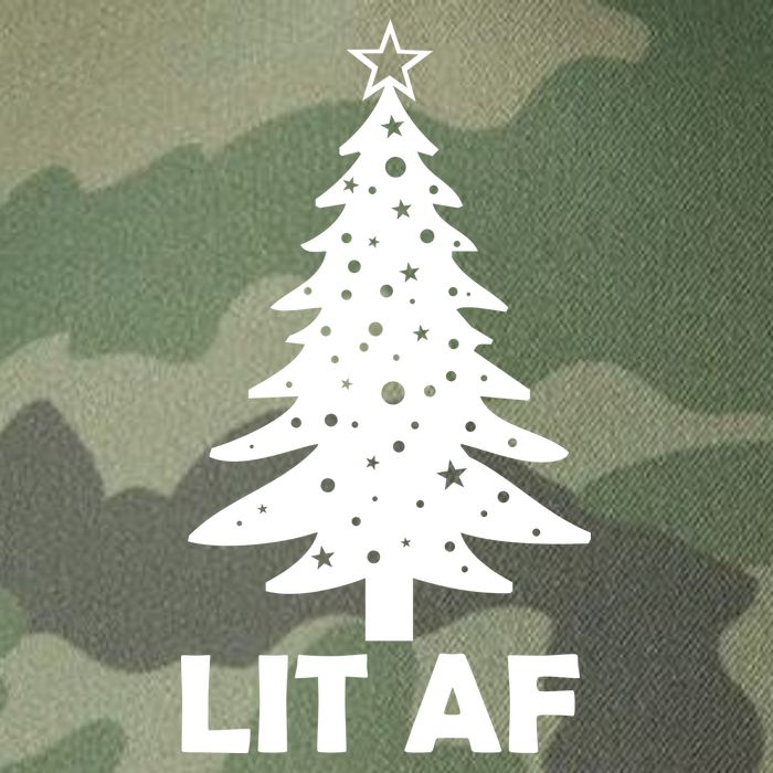 Lit AF Christmas Tree Legacy Tie Dye Trucker Hat