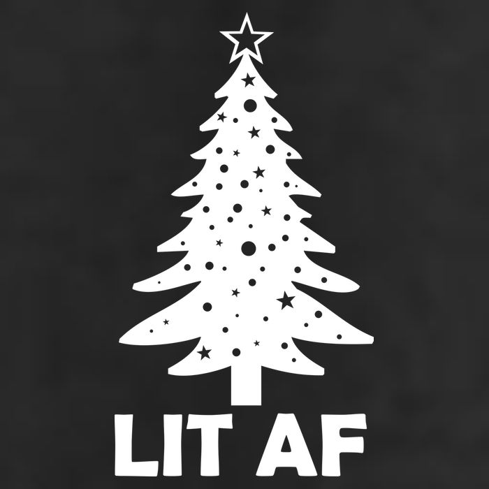Lit AF Christmas Tree 7 Panel Mesh Trucker Snapback Hat
