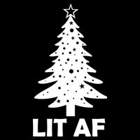 Lit AF Christmas Tree Backpack