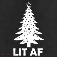 Lit AF Christmas Tree 11oz C Handle Ceramic Mug