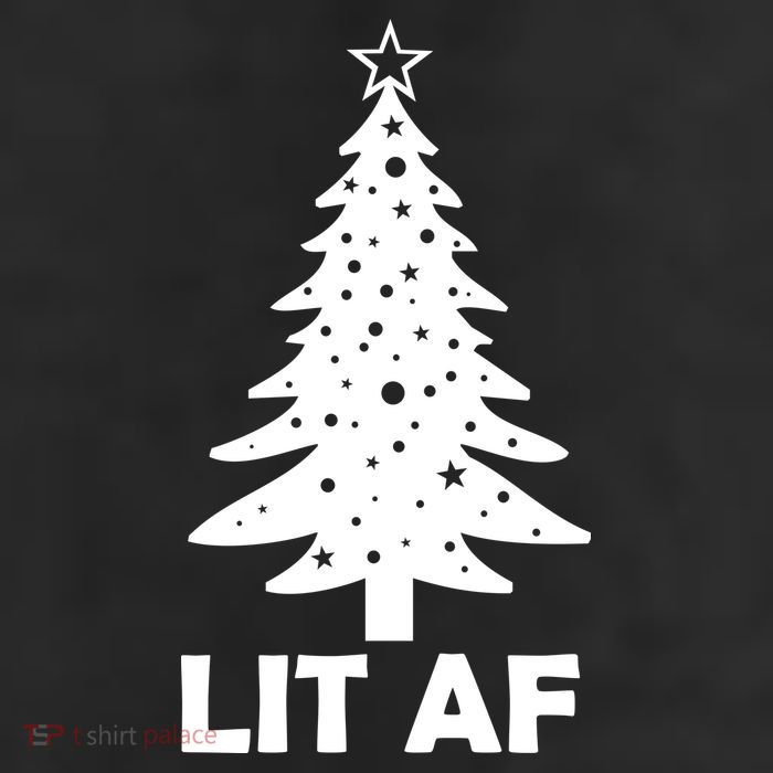 Lit AF Christmas Tree 11oz C Handle Ceramic Mug