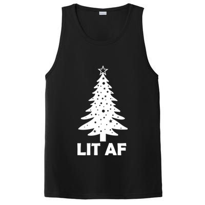Lit AF Christmas Tree PosiCharge Competitor Tank