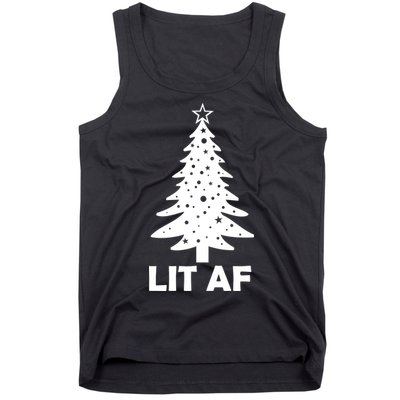 Lit AF Christmas Tree Tank Top