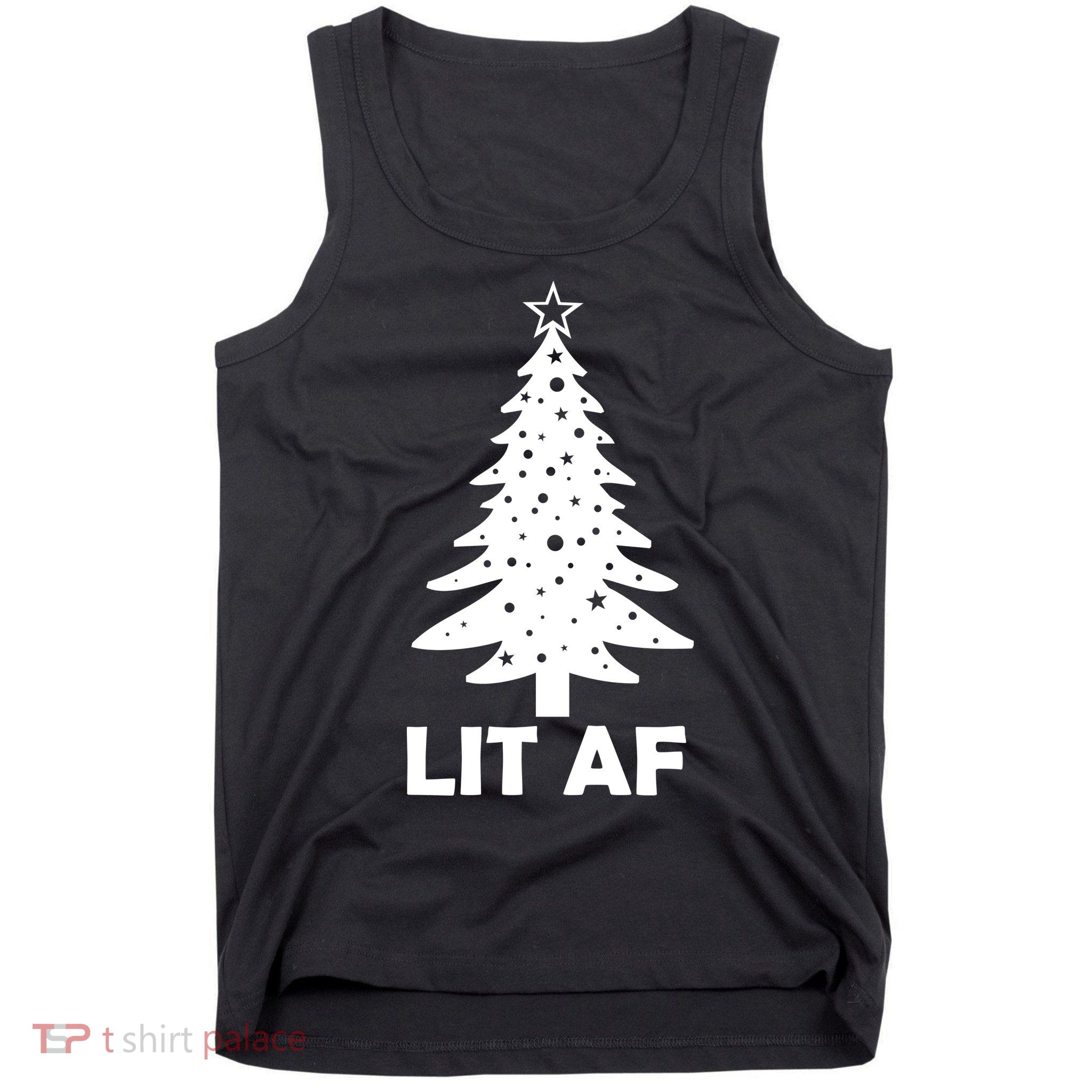 Lit AF Christmas Tree Tank Top