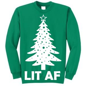 Lit AF Christmas Tree Sweatshirt