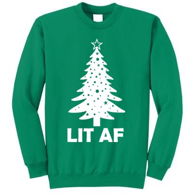 Lit AF Christmas Tree Sweatshirt