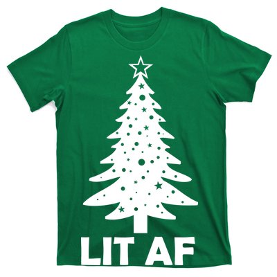 Lit AF Christmas Tree T-Shirt