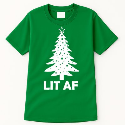 Lit AF Christmas Tree Tall T-Shirt