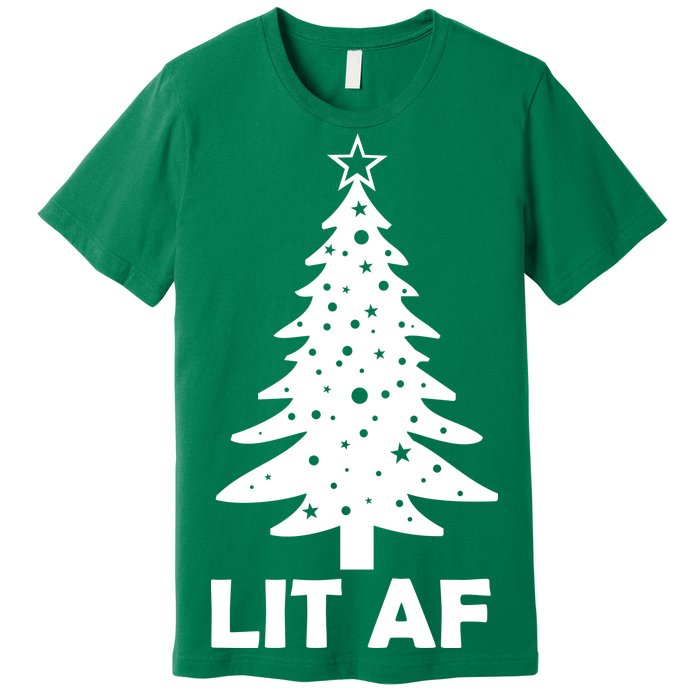 Lit AF Christmas Tree Premium T-Shirt