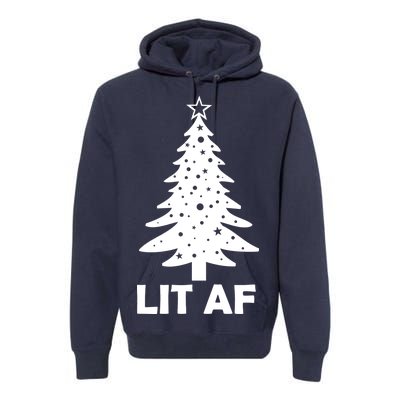 Lit AF Christmas Tree Premium Hoodie