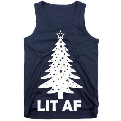 Lit AF Christmas Tree Tank Top