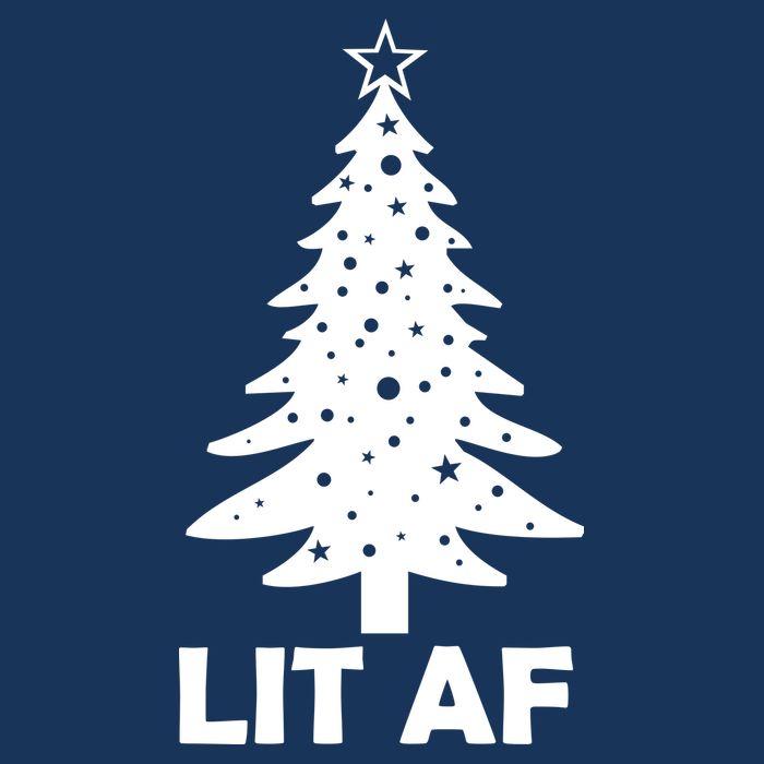 Lit AF Christmas Tree Infant Baby Jersey Bodysuit