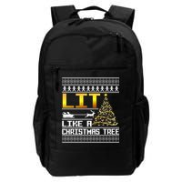 Lit Like a Christmas Tree Funny Ugly Christmas Backpack