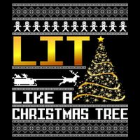 Lit Like a Christmas Tree Funny Ugly Christmas Backpack