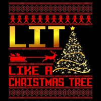 Lit Like a Christmas Tree Funny Ugly Christmas 16oz Travel Tumbler