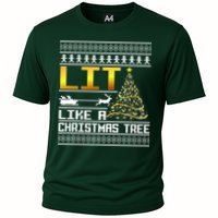 Lit Like a Christmas Tree Funny Ugly Christmas Performance Shirt