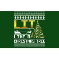 Lit Like a Christmas Tree Funny Ugly Christmas Bumper Sticker