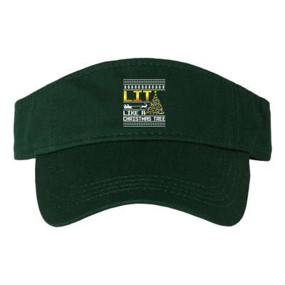 Lit Like a Christmas Tree Funny Ugly Christmas Visor