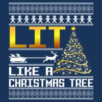 Lit Like a Christmas Tree Funny Ugly Christmas Infant Baby Jersey Bodysuit