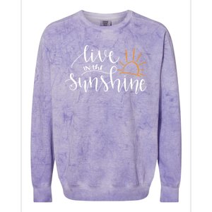 Live In The Sunshine Colorblast Crewneck Sweatshirt