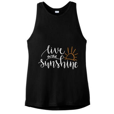 Live In The Sunshine Ladies PosiCharge Tri-Blend Wicking Tank