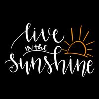Live In The Sunshine Drawstring Bag