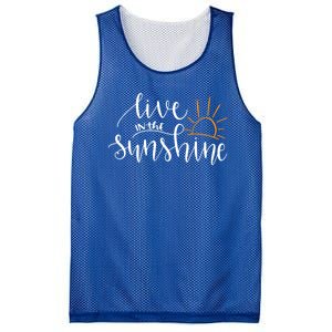 Live In The Sunshine Mesh Reversible Basketball Jersey Tank