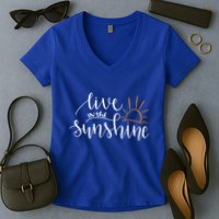 Live In The Sunshine Women's V-Neck T-Shirt