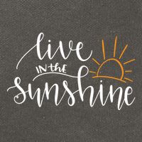 Live In The Sunshine Cotton Canvas Backpack