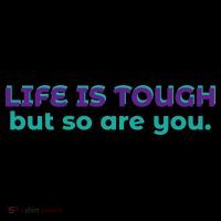 Life Is Tough But So Are You Short Acrylic Beanie