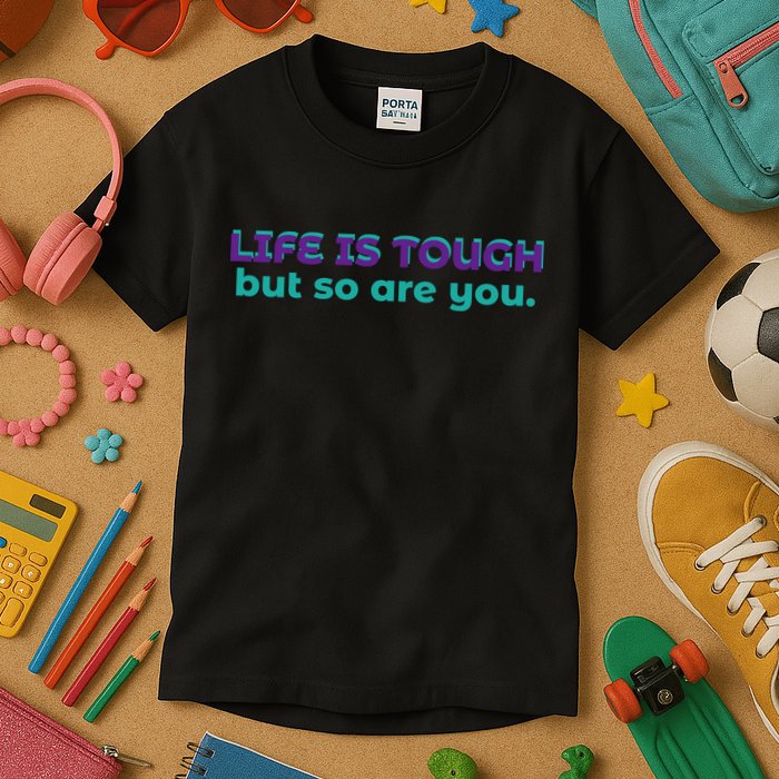 Life Is Tough But So Are You Kids T-Shirt