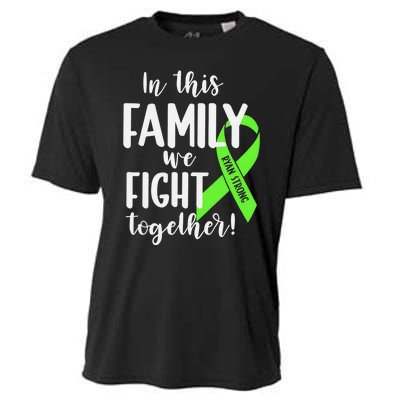 Lymphoma In This Family We Fight Together Team Cancer Lymphoma Ribbon Cooling Performance Crew T-Shirt