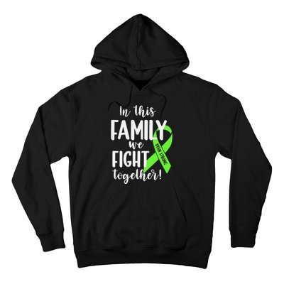 Lymphoma In This Family We Fight Together Team Cancer Lymphoma Ribbon Hoodie