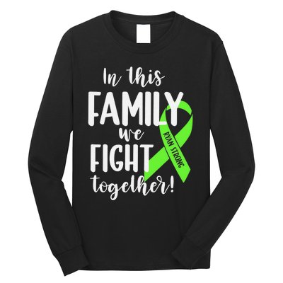 Lymphoma In This Family We Fight Together Team Cancer Lymphoma Ribbon Long Sleeve Shirt