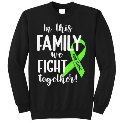 Lymphoma In This Family We Fight Together Team Cancer Lymphoma Ribbon Sweatshirt