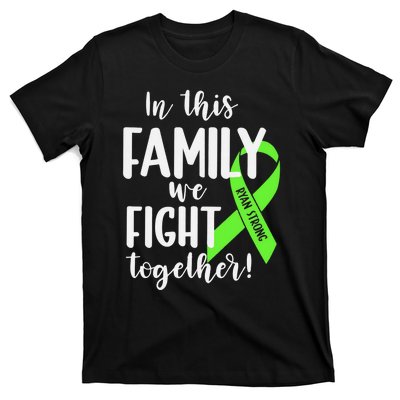 Lymphoma In This Family We Fight Together Team Cancer Lymphoma Ribbon T-Shirt