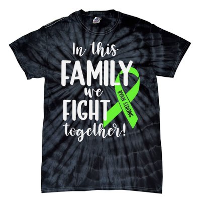 Lymphoma In This Family We Fight Together Team Cancer Lymphoma Ribbon Tie-Dye T-Shirt