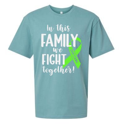 Lymphoma In This Family We Fight Together Team Cancer Lymphoma Ribbon Sueded Cloud Jersey T-Shirt