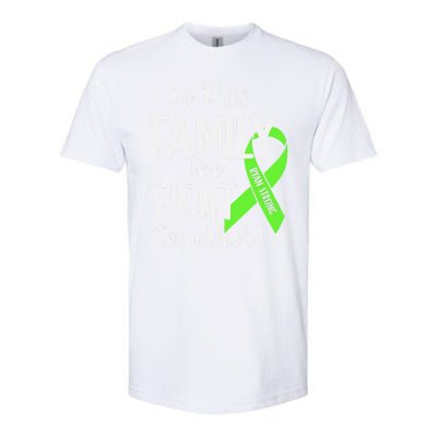 Lymphoma In This Family We Fight Together Team Cancer Lymphoma Ribbon Softstyle CVC T-Shirt