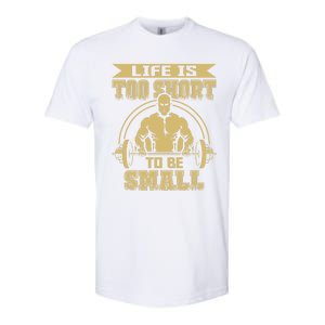 Life Is Too Short To Be Small No Pain No Gain Gift Softstyle CVC T-Shirt