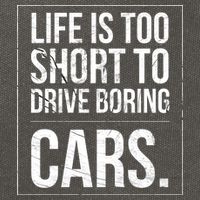 Life Is Too Short To Drive Boring Cars Funny Car Quote Distressed Cotton Canvas Backpack