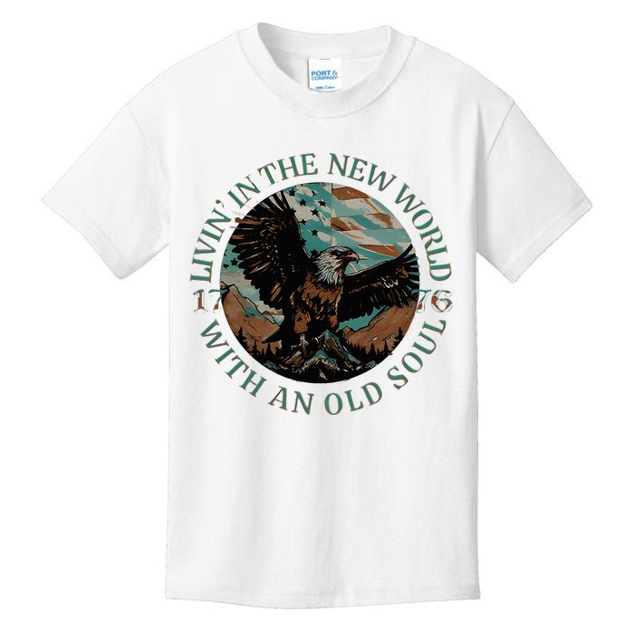 Living In The New World With An Old Soul Kids T-Shirt