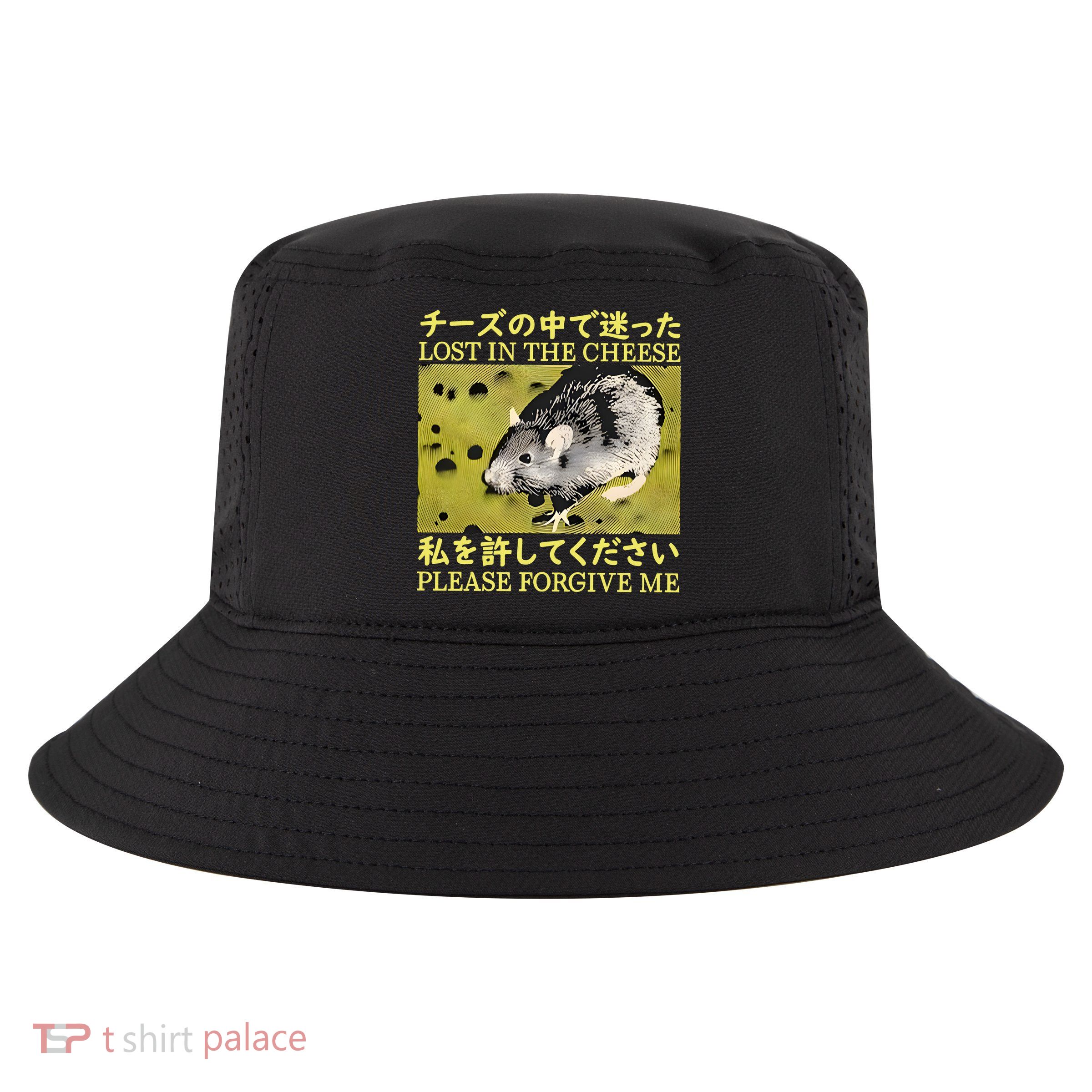 Lost In The Cheese Please Forgive Me Cool Comfort Performance Bucket Hat