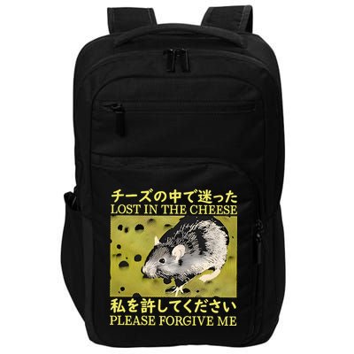 Lost In The Cheese Please Forgive Me Impact Tech Backpack