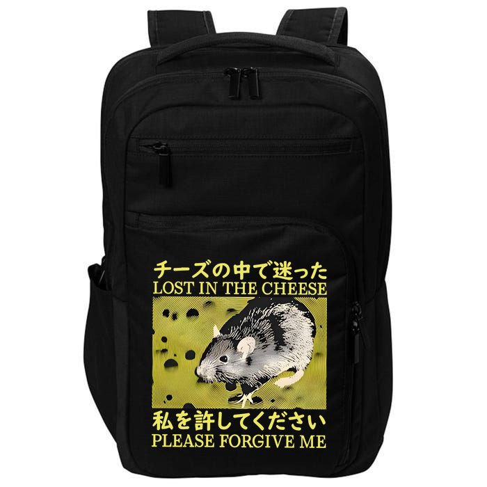 Lost In The Cheese Please Forgive Me Impact Tech Backpack