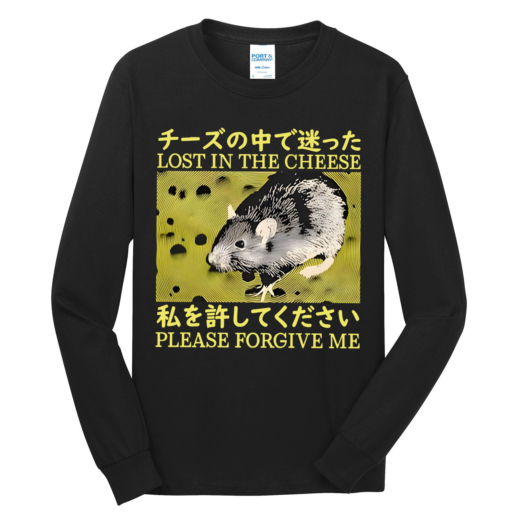 Lost In The Cheese Please Forgive Me Tall Long Sleeve T-Shirt